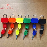 [WillBeRedS] Color Casing Padlock Metal Mini Lock Copper Lock Luggage Anti-theft Lock Cupboard Drawer Suitcase Safety Small Padlock Kids Gift [NEW]