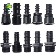 ZILUOLAN Screw Joint, Female Male Thread PE Garden Hose Barb Connector, 16mm 20mm 25mm 1/2 3/4 To 1/