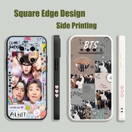 Casing For Samsung A52 A51 A21S A71 M10 M12 A52S A30S A50S Bts Cute Collage NDI02 Phone Case Square Edge