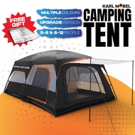 Khemah Camping Waterproof Tent Khemah Unta Besar Kemah Hitam Besar Family Tent Large Outdoor 5 8 12 