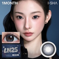 I-SHA LN25 Blue Jean 1Month 2P Color Contact Lens With Power Korean Colored Contacts