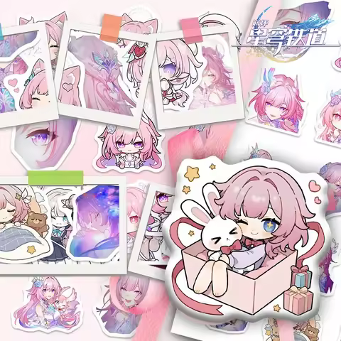 Honkai: Star Rail Game Merch Stickers Cyrene Chibi Style Computer Journal Decorative Stickers Birthd