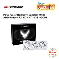 PowerColor Red Devil Spectral White AMD Radeon RX 9070 XT 16GB GDDR6 - 3 years local warranty (by Gl
