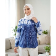 KEMEJA BLOUSE SHIRT TOP SASIRANGANWanita 0038 [LD 100 CM]