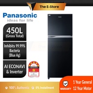 Panasonic 450L 2-door Top Freezer Refrigerator Inverter Econavi Energy Saving | NR-TX461CPKM (Fridge Peti Sejuk Peti Ais 电冰箱 NR-TX461 NR-TX461CP)