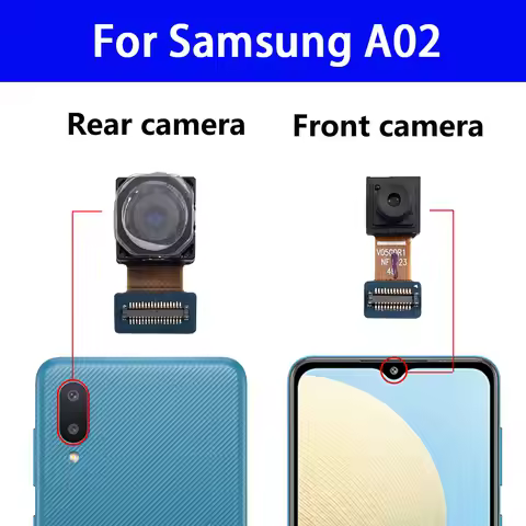 Rear Back Front Camera Selfie Module Flex Cable For Samsung A02 A02S A03 Core A03S A12 A21 A21S Main