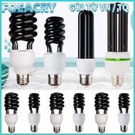FOEACRY UV Black Light, AC 220V E27 Spiral LED light,  Ultraviolet UV Light Spiral CFL Bulb Insect t