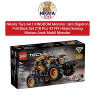 Nakata Toys AA1 KINGDOM Monster Jam Digatron Pull Back Set 218 Pcs 42199 Black/yellow Monster Car Ch