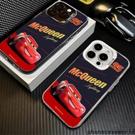 Suitable For iPhone11 12 13 14 15 16PRO XR Mobile Phone Case Lightning McQueen Matte Material Anti-D