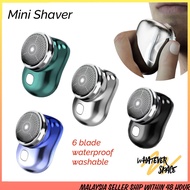 Mini Shaver Portable Electric Shaver Waterproof USB Rechargeable Electric Shaver