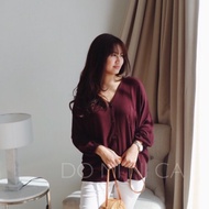 HYERI BLOUSE RAYON CRINKLE CASUAL BLOUSE/