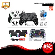 【10.25 SALE】SAIKODA Nintendo Switch / PS4 Wireless Pro Controller with Bluetooth for PC Android (1 Y
