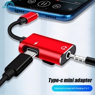 OPENMALL Type C To 3.5mm Jack TypeC Audio Splitter Headphone Cable Earphone Aux 3.5 Adapter Charger 
