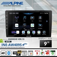 จอแอนดรอย ALPINE รุ่น INE-AW409SPLUS กําลังขับ 45W X 4 CPU 4CORE RAM 4GB ROM 64GB ระบบ ALPINE OS เวอ