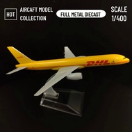 Scale 1:400 Metal Aircraft DHL Boeing 757 Airplane Diecast Model Plane Aeroplane Home Office Miniatu