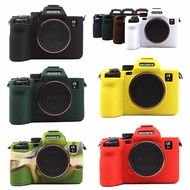A7R5 Silicone Armor Skin Case Protective Body Cover Mirrorless Camera Bag Anti-skid Texture Design F