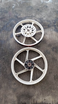 Velg Depan Belakang Palang 6 Suzuki Smash/Shogun Seken Copotan