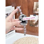 KT Diamond Stainless Steel Strap Compatible With Smart Watch 10 9 8 7 6 5 4 3 2 1 Se Ultra CD99 AI9 