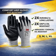 [Original] 3M Cut Resistant Comfort Grip Gloves 3M Safety Glove Cut Resistant Abrasion Puncture Resi