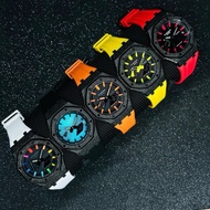 Casioak GA-2100 In Black Frosted Stainless Steel Bezel