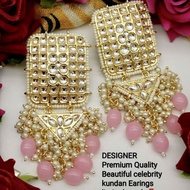 EVINCO JEWELRY GOLD PLATED KUNDAN EARRINGS