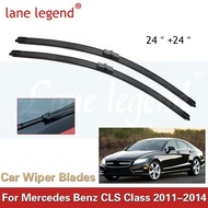 Car Front Wiper Blades For Mercedes Benz CLS Class 2011 - 2014 W218 C218 Windshield Windscreen Acces