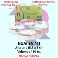 Nuai SN 411 | 15,5 x 5 cm | 450ml | Plastic JAR / CAKE JAR