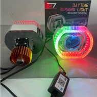 Projector Projector Biled crystal APP Matrix X1 Shourd Acrylic Premium Plus Biled Fan CR7 Matrix X1 