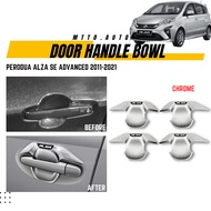 MTTO Perodua Alza SE Advanced 2011-2021 Exterior Car Outside Door Handle Bowl Cover Case Accessories