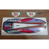 [ส่งด่วน] [รถสีดำ ปี 95] สติ๊กเกอร์ RC100 SUZUKI ปี 95 งานเก่า หมดแล้ว หมดเลย    KM9.4500🔥ราคาถูกที่