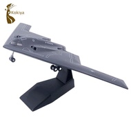 [kokiya] Metal B2 Fighter Jet Model Aircraft Diecast Aircraft Collectible Model with Alloy Stand for
