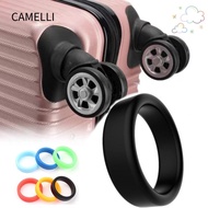 CAMELLI 2Pcs Rubber Ring, Silicone Thick Flat Luggage Wheel Ring, Durable Stretchable Elastic Diameter 35 mm Wheel Hoops Luggage Wheel