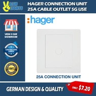 Hager Connection Unit 25A Cable Outlet Connection Outlet