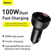 Baseus 24W/45W/100W Fast car charger Usb Car Charger For Xiaomi Mi Huawei Supercharge Scp QC4.0 QC3.