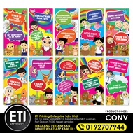 Set HIP Conversation Keceriaan Kelas Banner Sekolah BI English