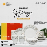 [Wooden Crate Packing] SANGO Diner Set of 16 Special Mirage