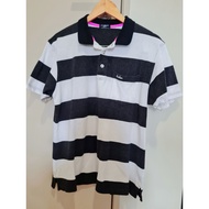 DURBAN striped collar tee