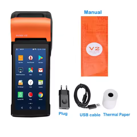 -Point Of Sale System For Sunmi V2 Android Pos Systems 4G WIFI 1D/2D With Printer 4g Pos Terminal Wi