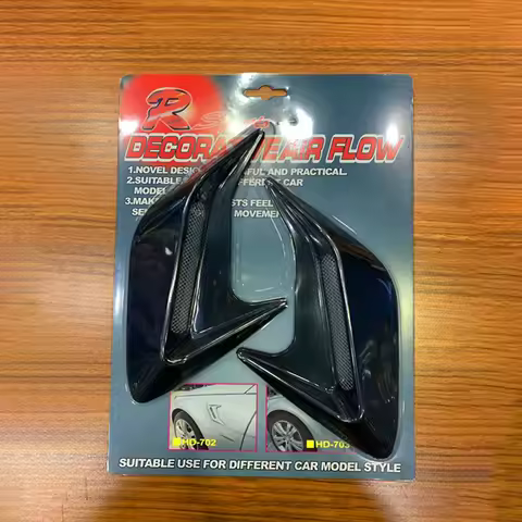 Carbon Fibre Car Shark Gills Emulation Vent Side Air Inlet Hood Decoration