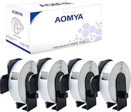 Aomya 4 Pack DK-1203 Compatible BRO Die-Cut File Folder Labels Paper Roll 2/3" x 3-7/16"(17mm x 87mm