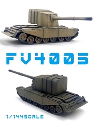 Tank World Handheld War 1/144 FV4005 Main War Tank Finished Model Box Egg