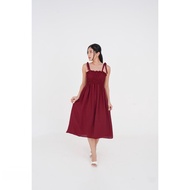 BestStore - Dress Smocked Tanpa Lengan / Dress Crincle Smocked / Dress Kekinian