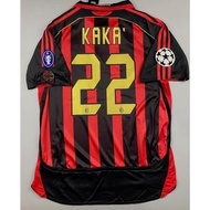 2006 2007 AC Home jersey Retro Jersey Soccer JersI 06/07 milan jerseys KAKA 22 NESTA 13 RONALDO 99