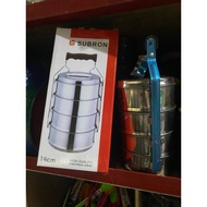 Subron food container, 4-tier/ food container, stainless steel food container,/ food container, rice