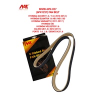 MEAUSU FAN BELT  MSFB-6PK-027 / 6PK1257  HYUNDAI  ACCENT/ ELANTRA /KIA RIO/FORTE /CERATO K3 1.6