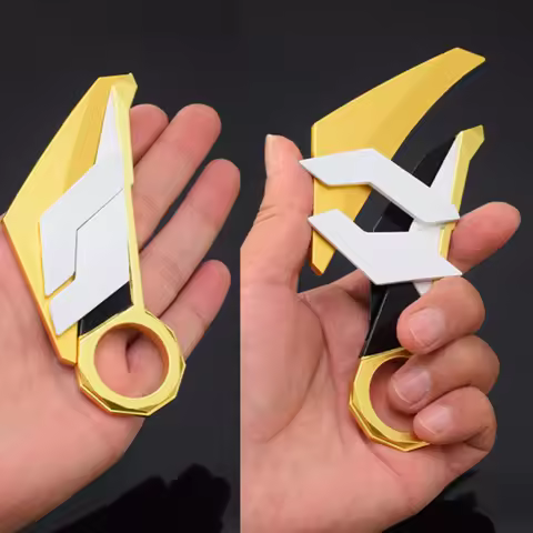 16cm Valorant Weapon Prime//2.0 Karambit Ninja Samurai Sword Game Peripheral Metal Knife Leather Cas