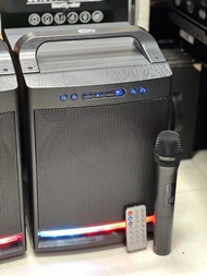 ลำโพงบลูทูธ รุ่น ZQS8170 ดอกลำโพง8นิ้ว ฟรีไมค์ลอยแบบชาร์จ/รีโมท ตัวใหญ่เสียงแน่น รองรับ AUX TF USB ส