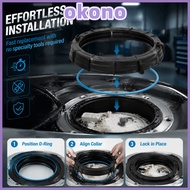 OKONO  Tank Locking Ring, Locking Ring Design Top Ring Cover  Pump Ring Cover, Fit Easy Fit Durable 