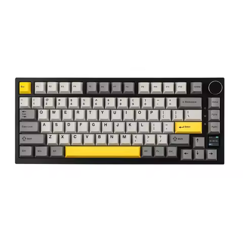 Ajazz AK820 Pro 75% Gasket-mounted Type-C Wired/Bluetooth 5.1/2.4G Wireless Mechanical Keyboard with