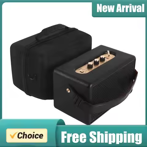 Portable Travel Carrying Bag with Shoulder Strap Hard Carrying Case Speaker Carrying Pouch for Marsh